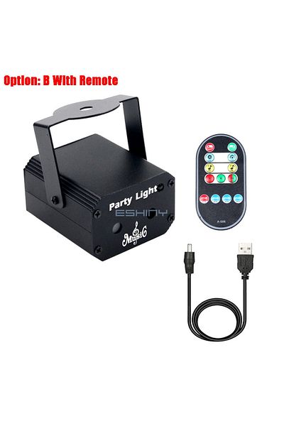 Choice USB DC 5V B Remote MINI 32 Patterns RG Laser Projector Party Light DJ Dance Disco Bar Family Christm