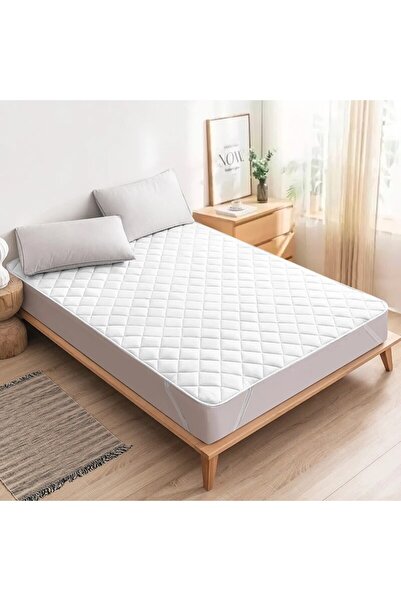 Choice غطاء واقي مرتبة بالموجات فوق الصوتية أبيض مقاس 120 × 200 سم، واقي مرتب...