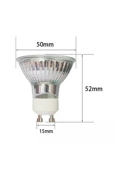 Choice 10pcs 50W 220V Warm white Gu10 Base Lampara 220v Halogen Bulb Spot Light,hal-gu10 Wholesale 50w Glas