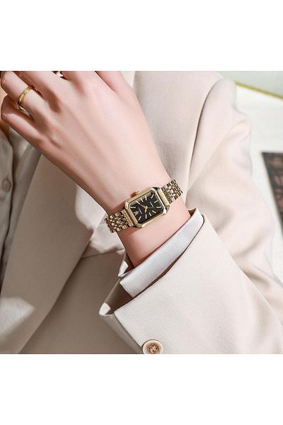 Choice B Fashionable Classic Five Bead Bracelet Watch Square Women's Fashion Watch Goddess Essential