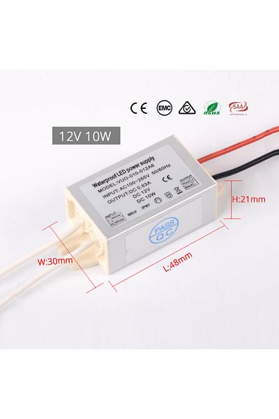 Choice 12V 10W Waterproof LED Power Supply 10W 20W 45W 220V to 12V Driver for leds spotlights Transformer I