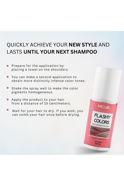 Neva Flashy Hair Colors Temporary Hair Color Spray - 75ml
