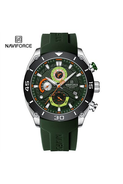 Naviforce SGNGN NAVIFORCE Sport Watch for Men Waterproof Quartz Wristwatch Chronograph Military Clock With Lum