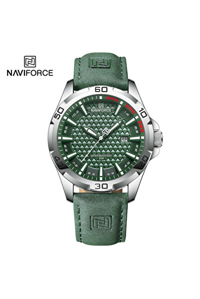 Naviforce SGNGN Brand Men Fashion Quartz Watches Male Leather Strap Sport Waterproof Wristwatches Ca