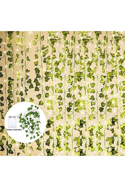 Choice 10M-100LED 10M-2M Battery Operated String Light Artificial Ivy Fairy Light Christmas Tree Garland fo