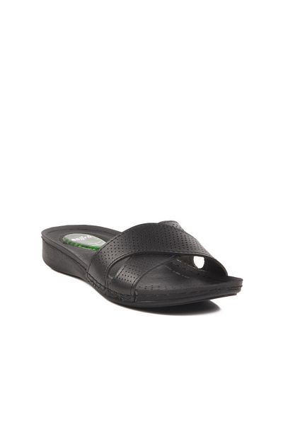AYAKMOD Black Gel Sole Women's Slippers Bento 6806 Z