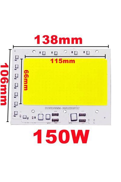 Choice 200-240V White Light 150W LED COB Chip 50W 100W 150W 200W 200-240V Smart IC No Need Driver LED Lamp