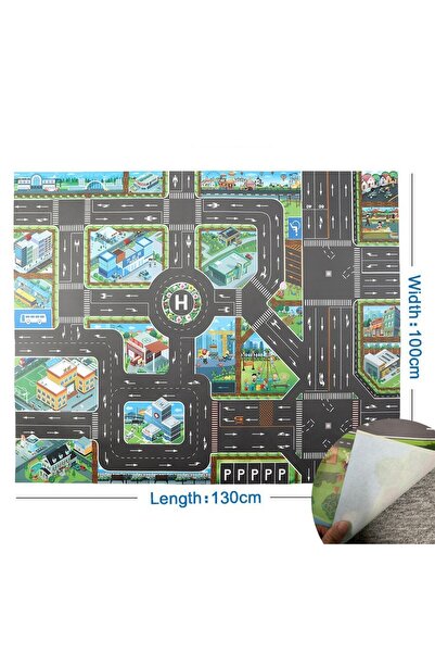 Choice Mat 100x130cm EN27 100x130 Kids Playmat Farm Road Portable Map Baby Ed...