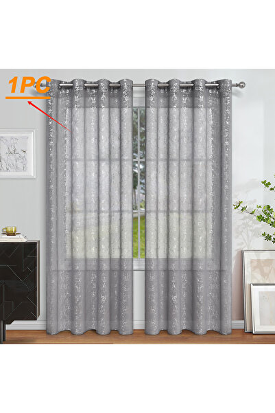 Choice غطاء علوي بحلقة معدنية عرض 100 سم × ارتفاع 200 سم، قطعة واحدة باللون ا...