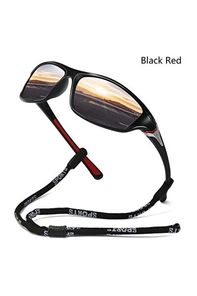 Choice ChainD23 (أسود وأحمر) نظارات شمسية مستقطبة رياضية خارجية للرجال والنسا...