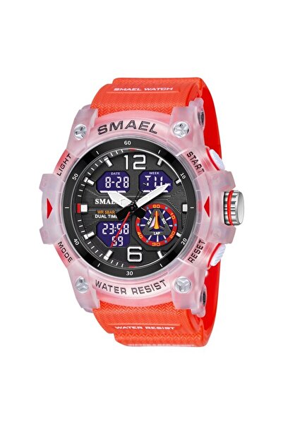 Choice ساعة SMAEL رياضية عسكرية للرجال، ساعة توقيت منبه LED رقمية بإضاءة خلفي...