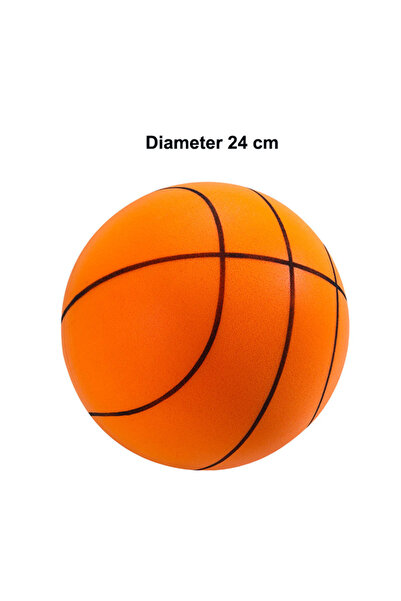 Choice Orange-24cm Silent Basketball Quiet No Noise High Density Soft PU Foam...
