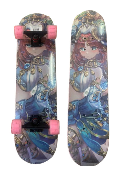 Janissary Işıklı Kaykay Profesyonel Büyük Boy Tahta Zımparalı 80cm