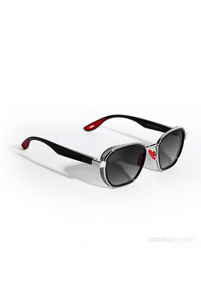 Markasepeti Roger Model Red Detailed Luxury Sunglasses