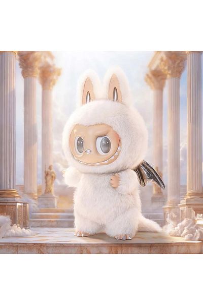 Choice WHITE Hot Labubu Angel zimomo themonsters cartoon cute anime action figures desktop decorations Chri