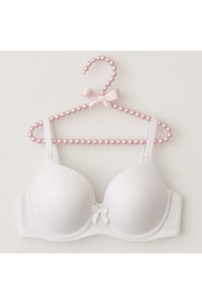 gigigiyim Unpadded Balconette C Cup Bra White