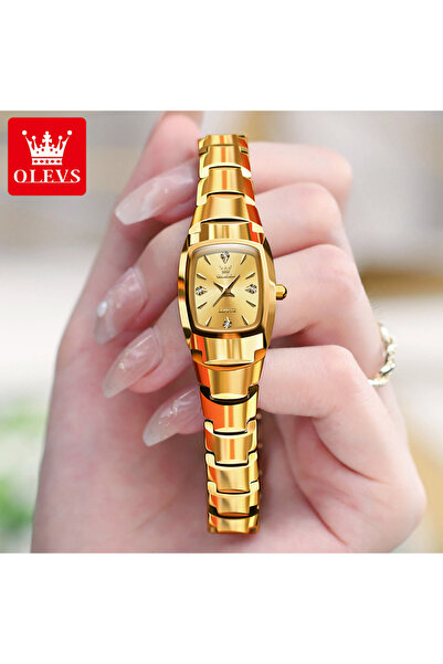 Choice ساعات يد نسائية من Yes Woman باللون الذهبي بالكامل OLEVS 7006 من أفضل ...