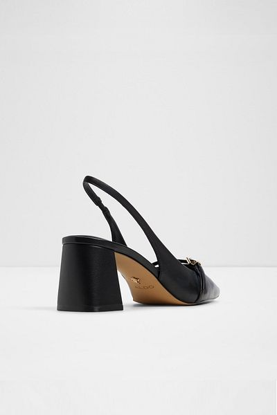 Aldo Skepper - Pantofi cu toc negru din piele naturală pentru femei