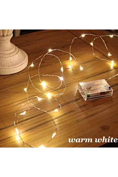Choice 5m 50LED Warm White Led Fairy Lights Battery Operated, Mini Battery Powered Copper Wire Starry Fairy