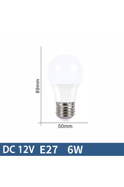 Choice DC12V Cold white E27 6W 10pcs E27 LED Bulb Lights DC 12V lampada luz E27 lamp 3W 6W 9W 12W 15W 18W s