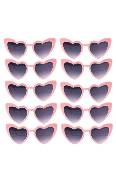 Choice style D 10pcs Red Heart Shape Sunglasses for Women Bachelorette Party ...