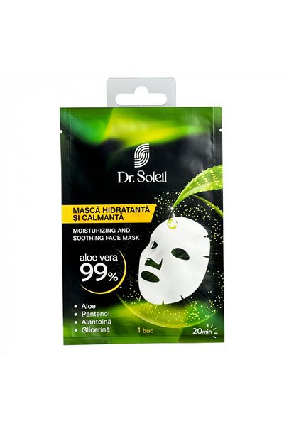 Dr. Soleil Mască facială hidratantă și calmantă Dr. Soleil