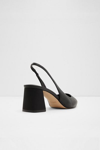 Aldo Ulıana - Pantofi de damă din piele naturală cu toc bloc negru