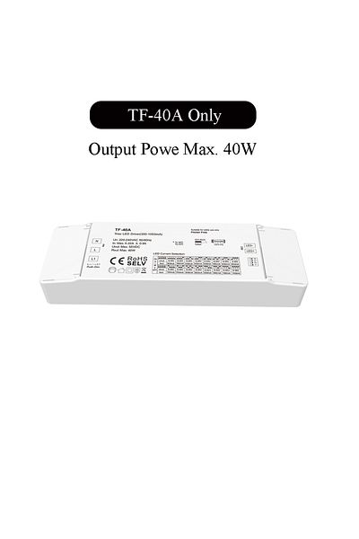 Choice TF40A Only Triac Constant Current Dimming LED Driver 15W 30W 40W Dimmable Power Supply SELV Safety P