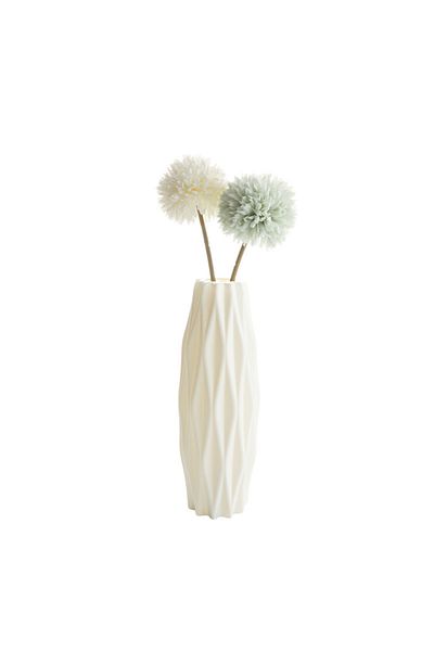 Choice 5 Plastic Vase Home for Decoration White Imitation Ceramic Flower Pot Plants Basket Nordic Wedding .