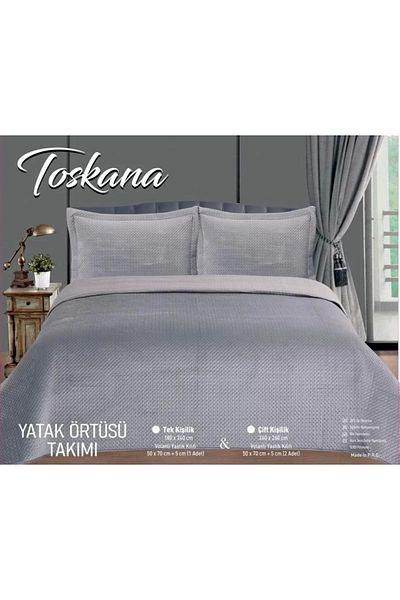 NİVEMESHOME Nivemeshome Bed Mattress Single 180X240 Gray Tuscan