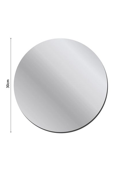 Choice 30cm Silver 10-15CM Round Mirror Sticker Self-adhesive Bathroom Decorative 3D Acrylic Mirror Mural D