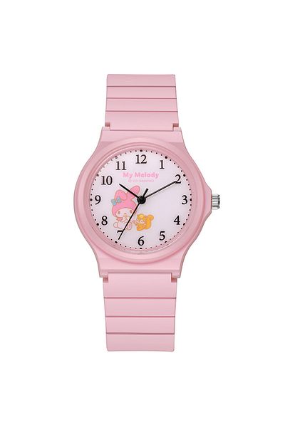 Miniso 5 Sanrio Kuromi Simple Cartoon Pochacco Mymelody Quartz Watch Women's Student Watch Cinnamoroll Sil.