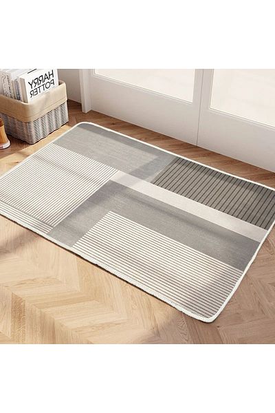 Choice 40X60CM(1.3X2FT XM-SJR-94 VIAKAMA Geometric Minimalist Bathroom Light and Comfortable Floor Mats Bat