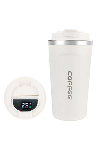 Choice 401-500 مل 510 مل ترموستات رقمي أبيض للقهوة والمقهى ترموستات سيارة 380...