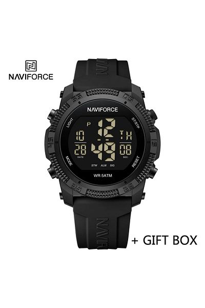 Naviforce NA710401 with box NAVIFORCE NF7104 Digital Watch Men Military Sport Chronograph Wristwatch Stopwatch