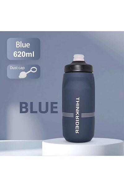 ThinkRider Blue 620ml ThinkRider 620ml/750ml Bicycle Bottle MTB Road Bike Water Bottle Outdoor Sports Plastic P