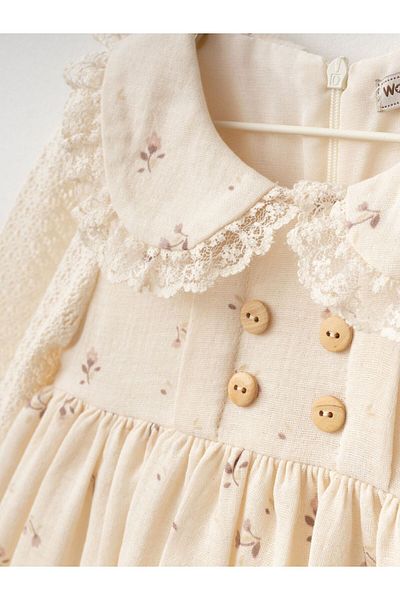 Cherrys Bebek Muslin Tulip Girl's Dress