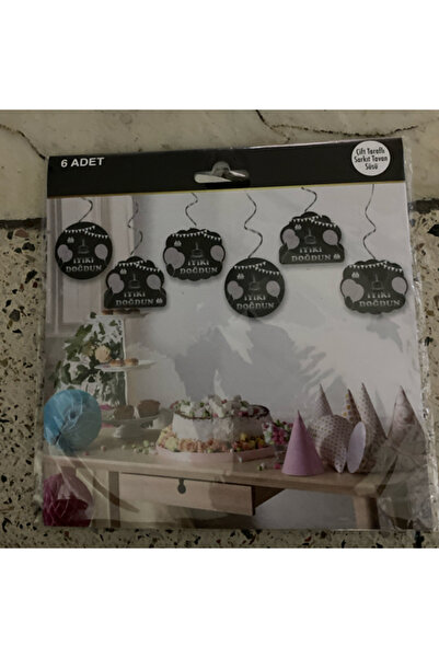 Ta-Fu Global Честит рожден ден Сребърно гравиран медальон Декорация за таван