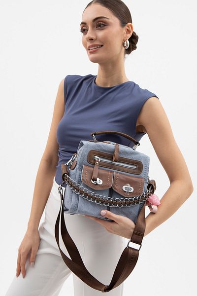Matthew Cox Canvas Women's Backpack Shoulder and Crossbody Bag
