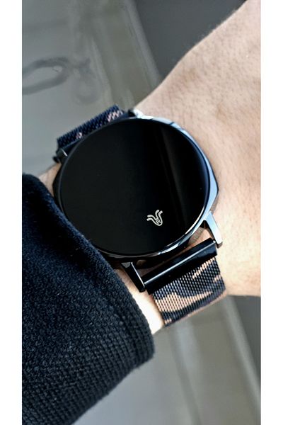 Raymond Rym-1124 Digital Men's Watch - Steel Case and Magnetic Cord - 5 Atm - 2 Years Warranty