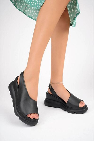 Papuçcity Mnrs 03212 Women's Daily Wedge Heel Sandals