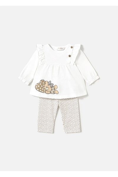 MAYORAL Baby Girl Long Sleeve 4-Piece Set White 1760