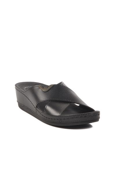 AYAKMOD Black Anatomical Sole Women's Slippers Bento 15.047 Z