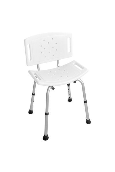 Italbox Shower chair with adjustable legs and backrest, for people with disabilities, 56x48x85 cm, Comfort