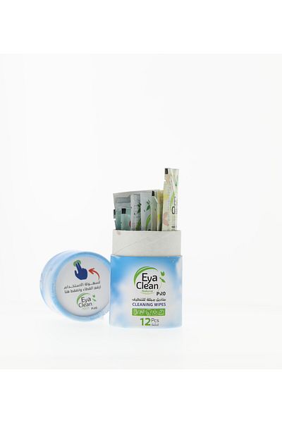 EYA CLEAN Wipes Aya Clean Wet Wipes (12 Wipes) 100% Natural