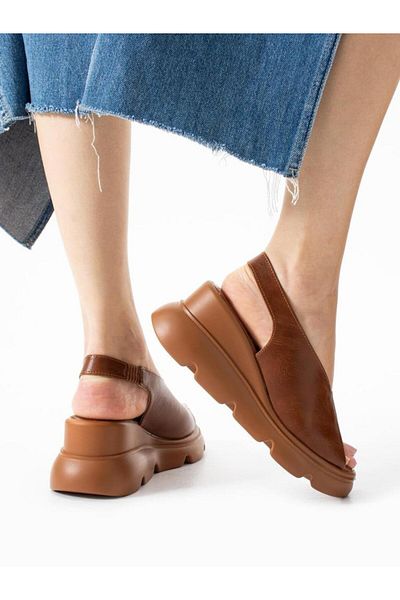 Papuçcity Mnrs 03211 Women's Daily Wedge Heel Sandals