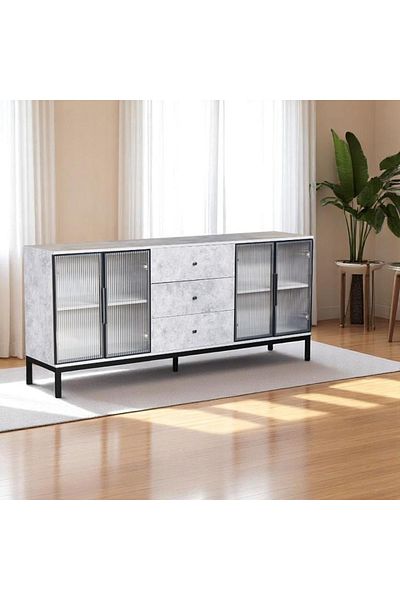 DECORA Buffet cabinet with a unique design and modern colors, size 180 cm.