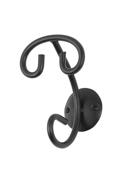 Italbox Siena towel rack, handmade metal, black