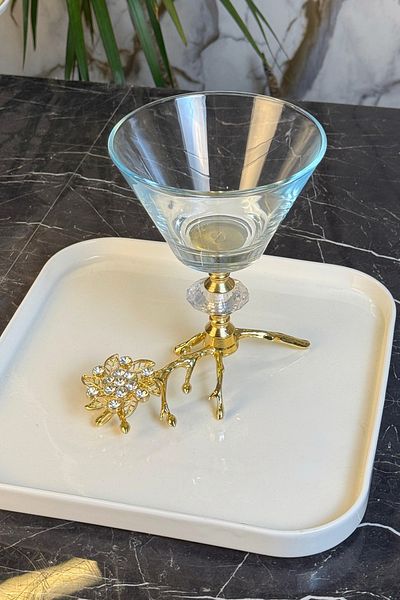 MAY HOME Ice Cream Bowl & Sauce Bowl & Sugar Bowl with Branch Legs (Bron)