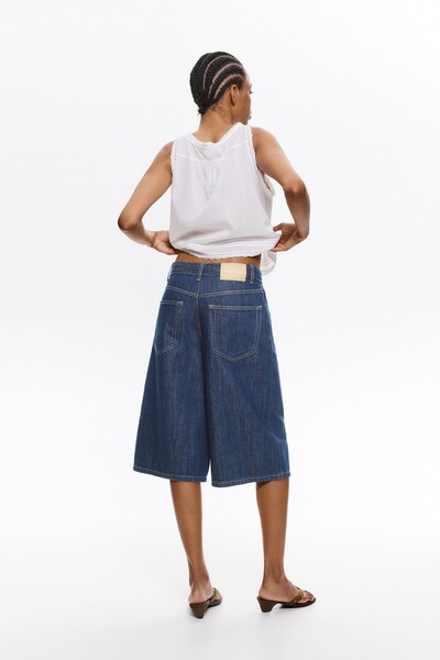 Pull & Bear Düşük bel straight fit jorts
